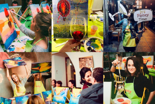Painty Party - рисуем вместе за бокалом вина!